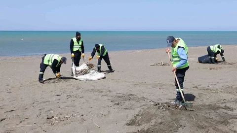 Hatay'da Yıl Boyu Sahil Temizliği