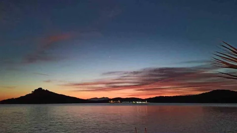 Ayvalık'ta Gün Batımı Görüntülendi