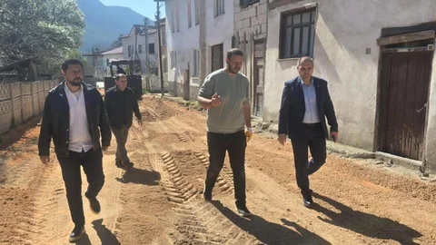 Bilecik'te Parke Taşı Çalışmaları Tamamlandı