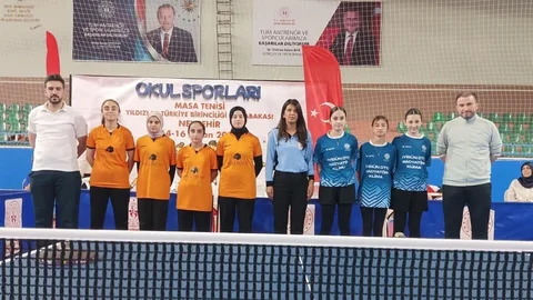 Horasan Masa Tenisi Takımı Türkiye Dokuzuncusu Oldu