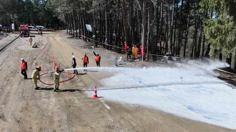 Ormancılar Trabzon'da Yarıştı