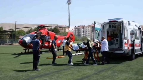Malatya'da Hava Ambulansı Sevk Edildi