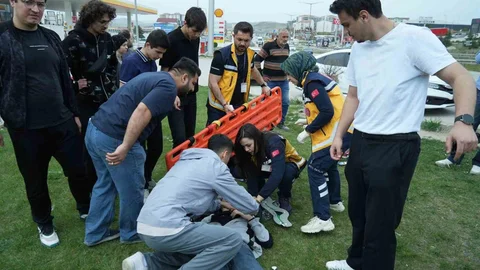 Kırıkkale'de Motosiklet Kazası