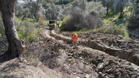 Muğla'da Su Hattı Yenileniyor