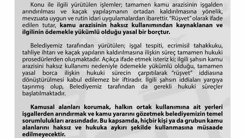 Maltepe Belediyesi'nden Arsa Açıklaması