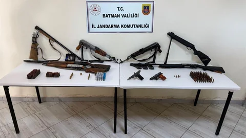 Sason'da Kaçak Silah Operasyonu