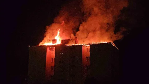 Nazilli'de Yurt Yangını Paniği