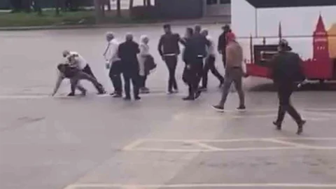 Bursa Terminalinde Yolcu-Şoför Kavgası