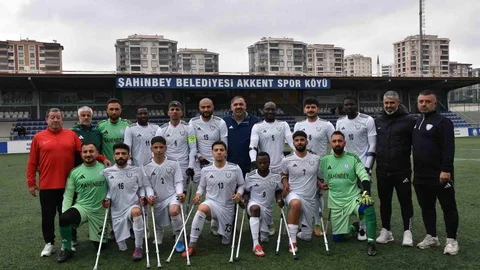 Şahinbey Ampute Futbol Takımı'ndan Farklı Galibiyet