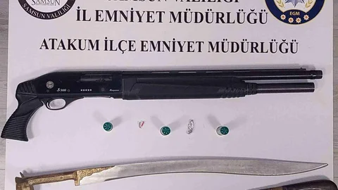 Atakum'da Ruhsatsız Silah Ele Geçirildi