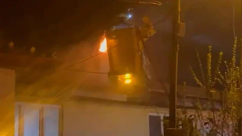 Bolu'da Ev Bacasında Yangın Çıktı