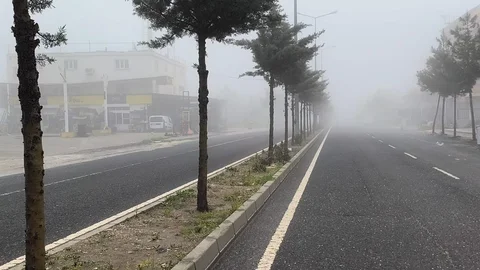 Diyarbakır'da Sis Etkisini Gösterdi
