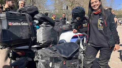 Tek Kadın Tek Motor Yolculuğu Tamamlandı