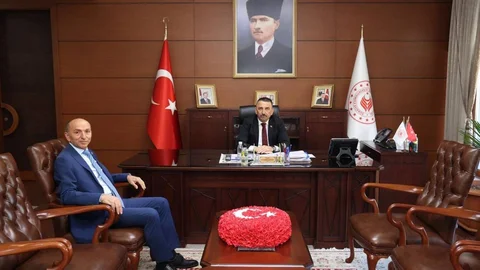 Keskin'den Vali Hacıbektaşoğlu'na Veda Ziyareti