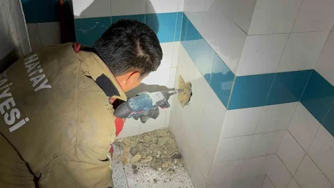 Yavru Kedi Bacadan Kurtarıldı