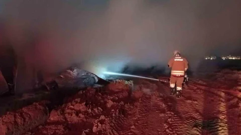 Hatay'da Konteyner Yangını