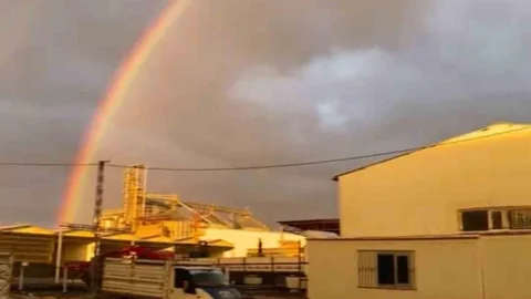 Siverek'te Gökkuşağı Görüntüsü