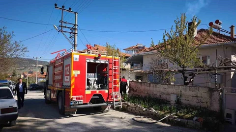 Burdur'da Baca Yangını Kontrol Altına Alındı