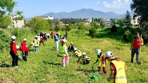 Aydın'da Öğrenciler Fidan Dikti