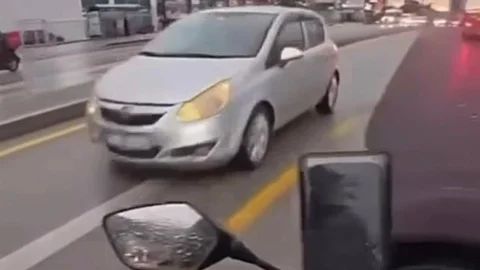 Denizli'de Ters Yönde Araç Kullanımı