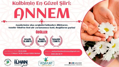 Yeşilyurt'ta Anneler Günü Şiir Yarışması