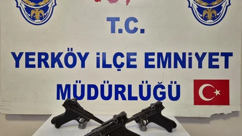 Yozgat'ta Asırlık Tabancalar Ele Geçirildi