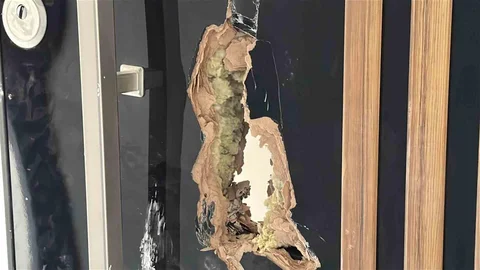 Burdur’da İnşaat Halindeki Apartmana Zarar Verildi