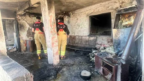 Afşin'de Ev Yangını Sonucu 4 Kişi Etkilendi