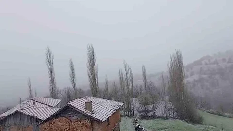 Çorum’da Kar Yağışı Etkili Oluyor