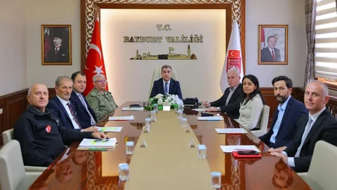 Bayburt'ta Çığ Riskine Karşı Toplantı Yapıldı