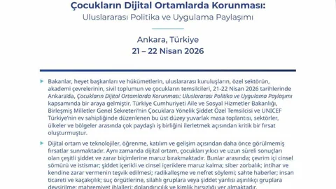 Çocukların Dijital Ortamda Korunması Çalışmaları
