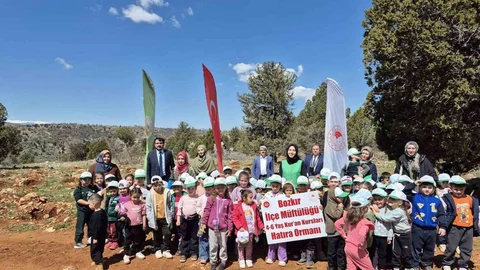 Bozkır'da Fidan Dikme Etkinliği