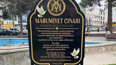 Erzincan'da Masumiyet Çınarları Dikti