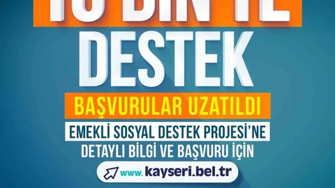 Kayseri'de Emeklilere Destek Uzatıldı