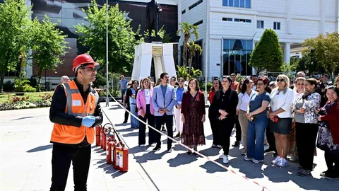 Muratpaşa'da Yangın Tatbikatı Gerçekleşti