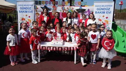 Düzce'de 23 Nisan Coşkuyla Kutlandı