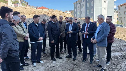 Alaplı'da İmam Hatip Okulu İnşaatı Denetlendi