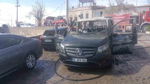 Nevşehir’de Araç Yangını Meydana Geldi