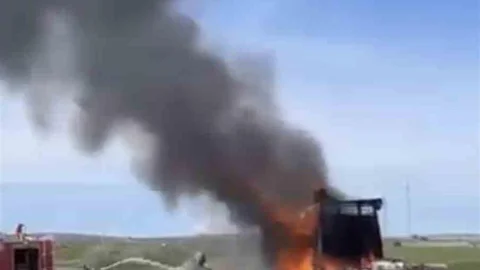 Çankırı'da Yangınla Kül Olan Tır