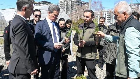 Erzurum'da Fidan Sayısı 109 Milyonu Geçti