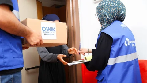 Samsun Canik'te Sosyal Destek Çalışmaları
