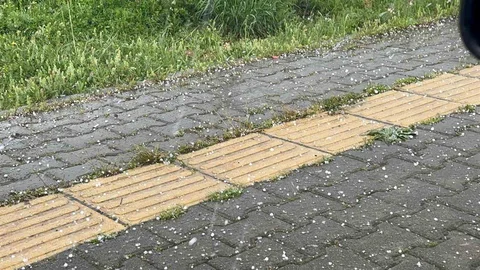 Tunceli'de Sağanak ve Dolu Yağışı Etkili Oldu