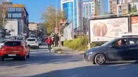 Maltepe'de Motosiklet Sürücüsüne Saldırı