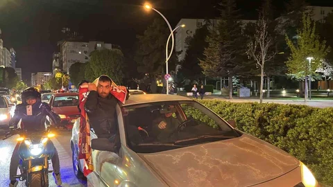 Çorum'da Galatasaray Kutlaması