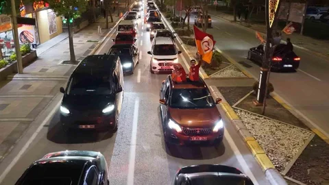 Aksaray'da Galatasaray Coşkusu