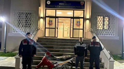 Düzce'de 3 Yıl Sonra Motosiklet Bulundu
