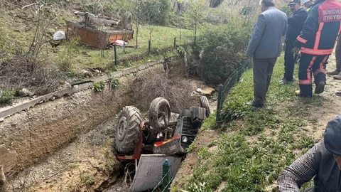 Çorum'da Traktör Kazası