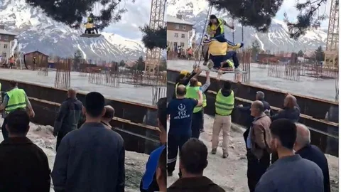 Hakkari'de İş Kazası Meydana Geldi