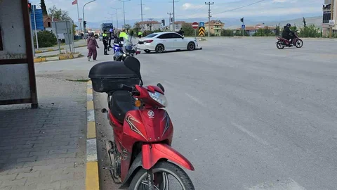 Samsun'da Otomobil-Motosiklet Kazası