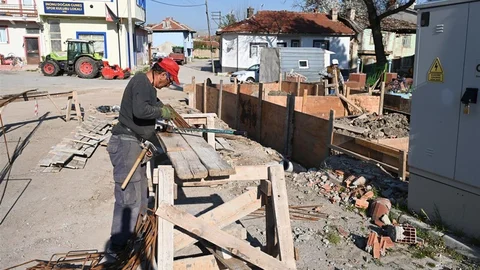 İnönü'de İnşaat Çalışmaları Devam Ediyor